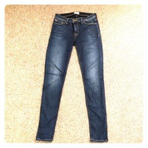 Hudson dark wash women’s mid rise skinny jeans